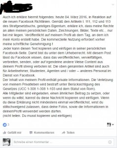 facebook richtlinien kettenbrief